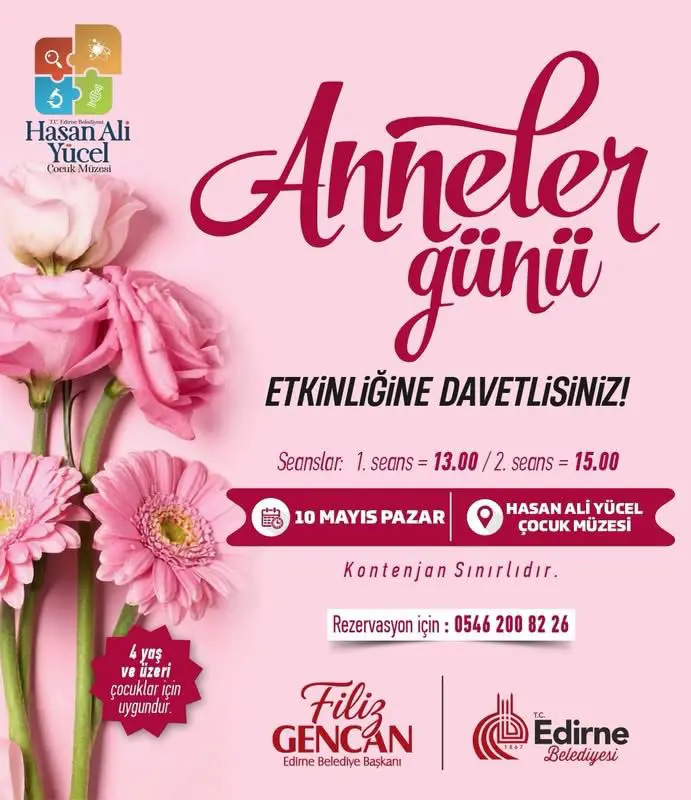 EDİRNE BELEDİYESİ’NDEN ANNELER GÜNÜ’NE ÖZEL PROGRAMLAR galeri görseli